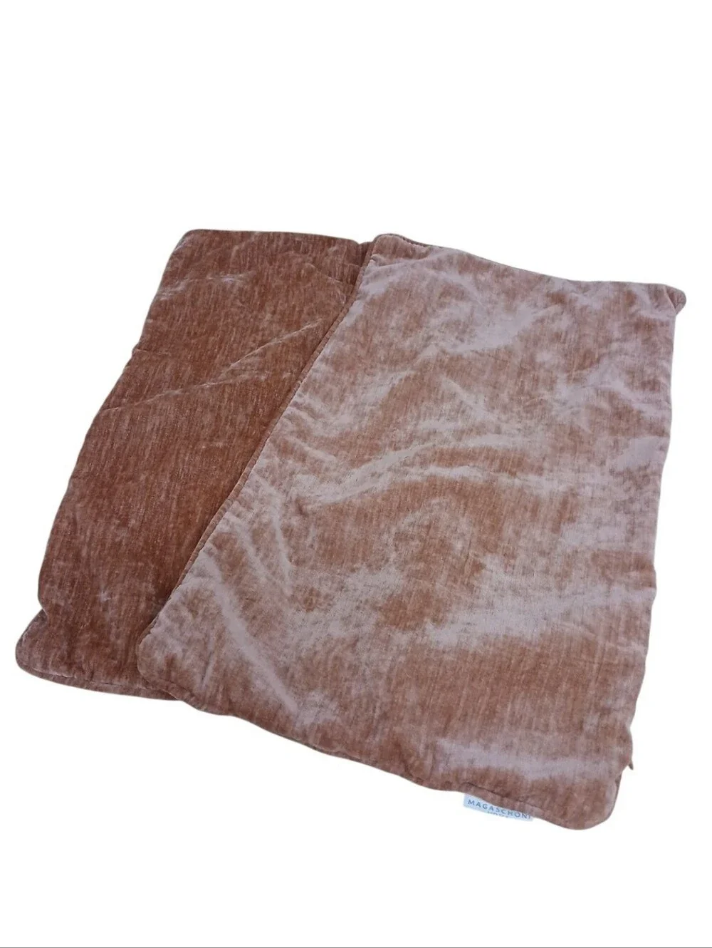 Magaschoni Plush Velvet Accent Pillow Covers - Salmon Set Of 2